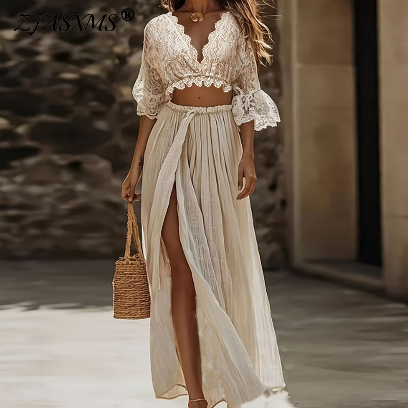Women'S Formal Wear Suit - Conjunto de dos piezas bohemio de