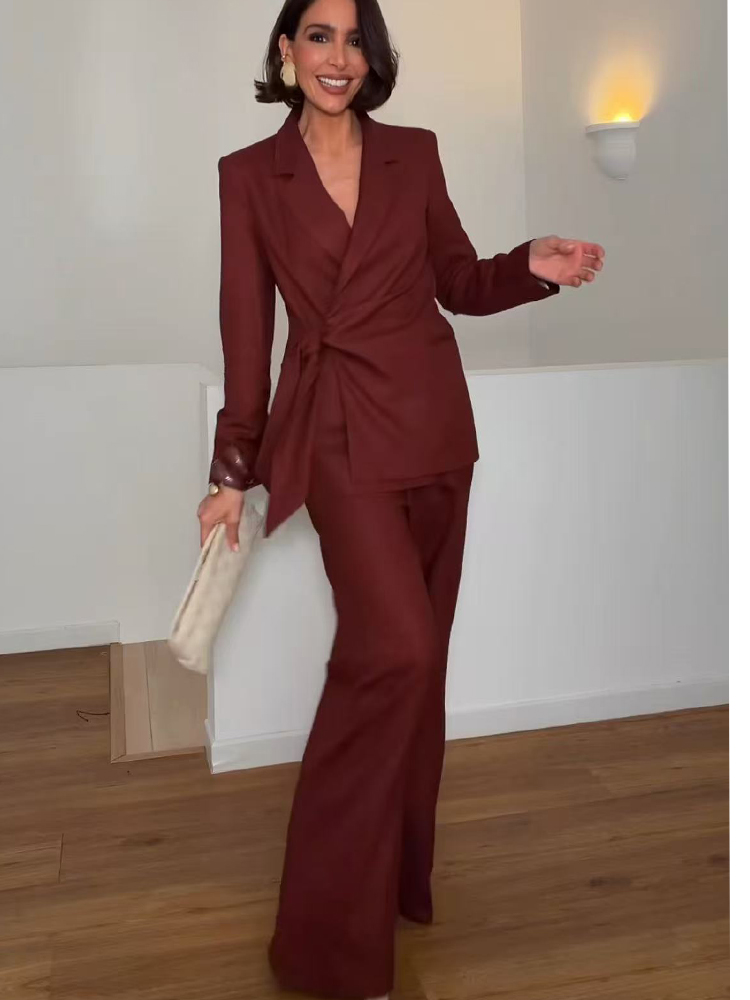 Women Formal Wear Blazers - Traje de Blazer y Pantalón para