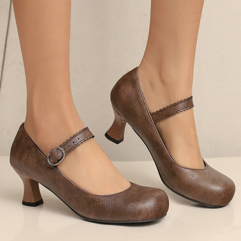 Women Formal Wear Shoes - Zapatos de Tacón Bajo Estilo Mary
