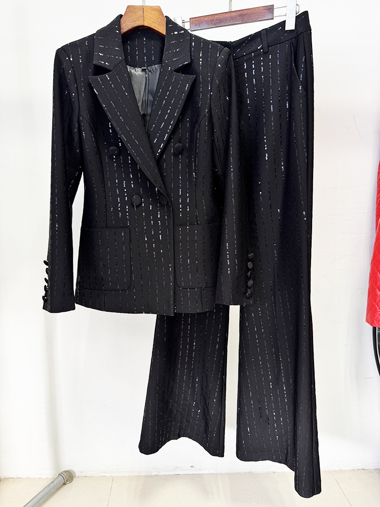 Women'S Formal Wear Suit - Traje Formal Negro de Diseñador de