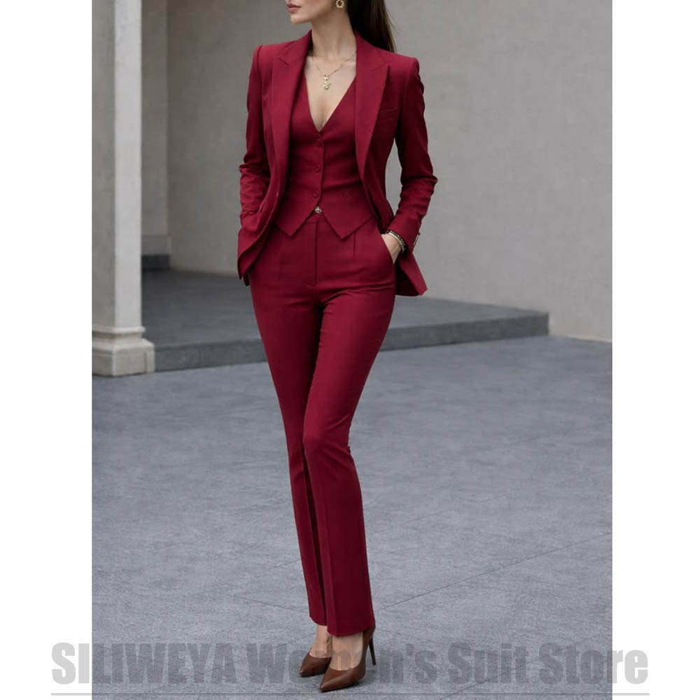 Women Formal Wear Blazers - Conjunto de traje de 3 piezas