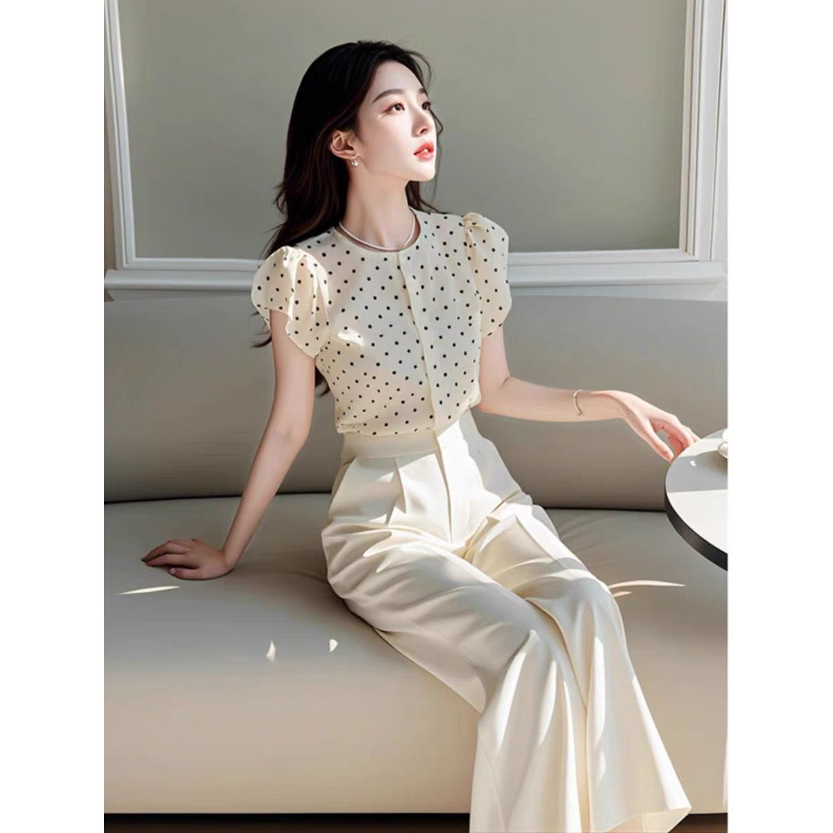 Nuevo conjunto elegante de dos - Women Formal Wear Tops reseña y precio