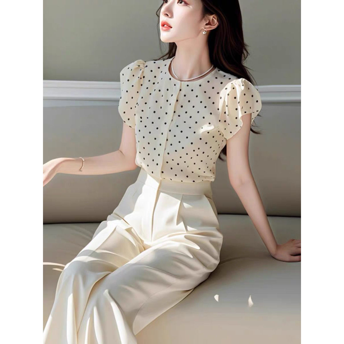 Nuevo conjunto elegante de dos - Women Formal Wear Tops reseña y precio