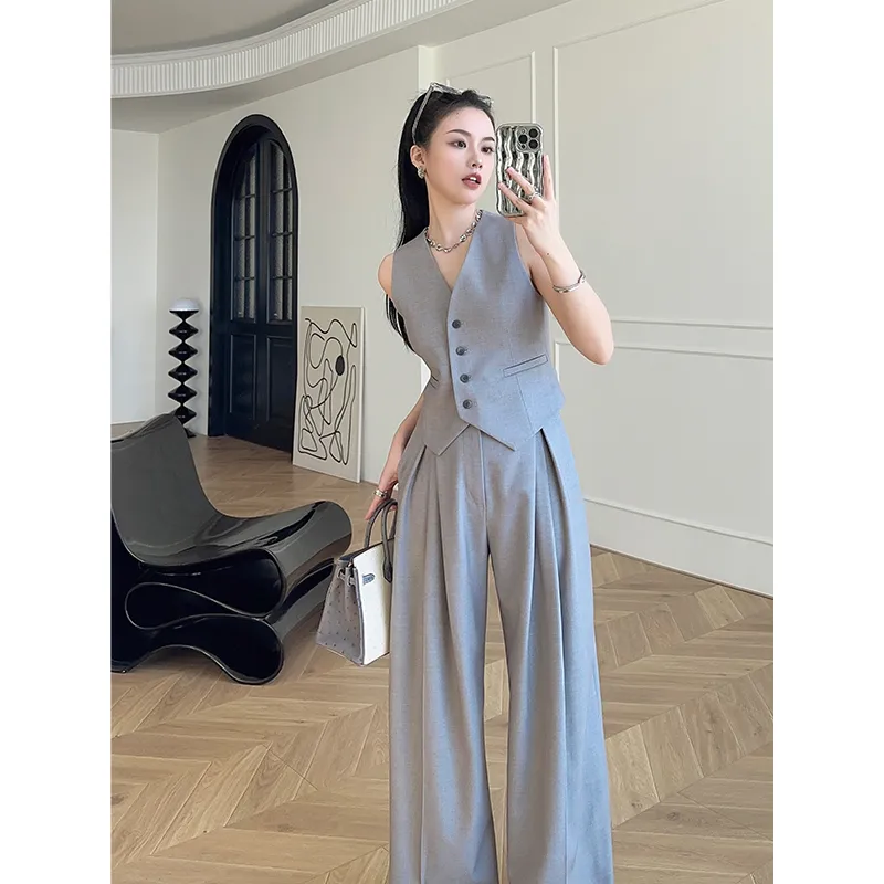 Conjunto de Pantalones Anchos  - Women'S Formal Wear Suit reseña y precio