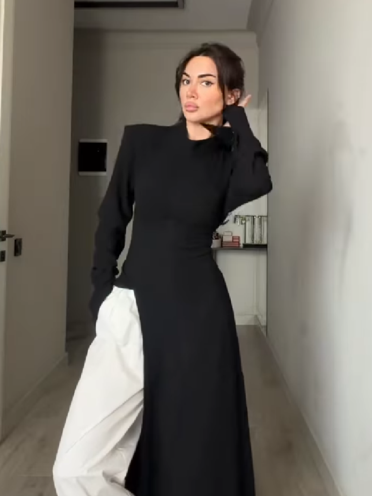 Vestido Maxi Elegante de Manga - Women Formal Wear Tops reseña y precio