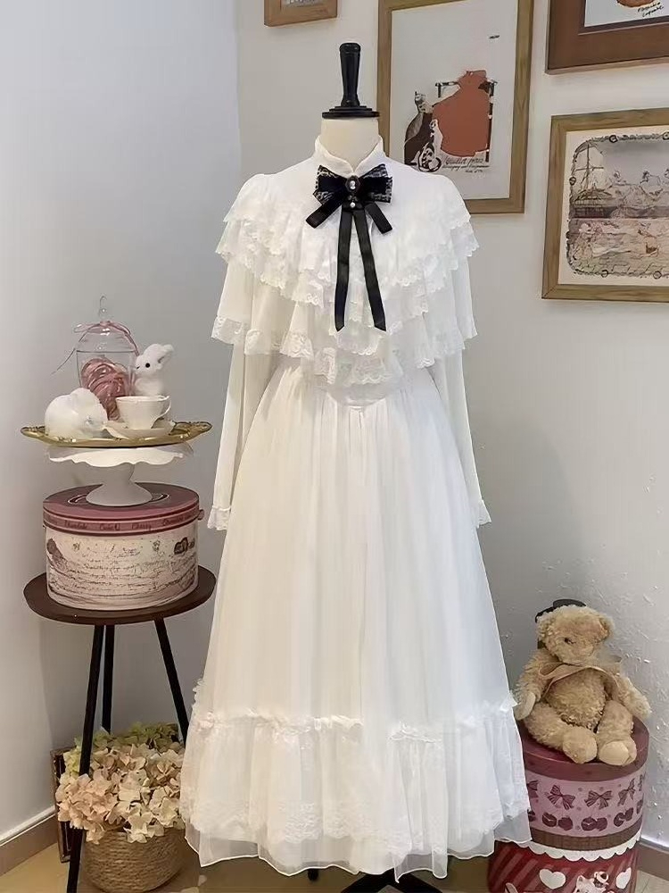 Vestido japonés de encaje con  - Women Formal Wear With Skirt reseña y precio