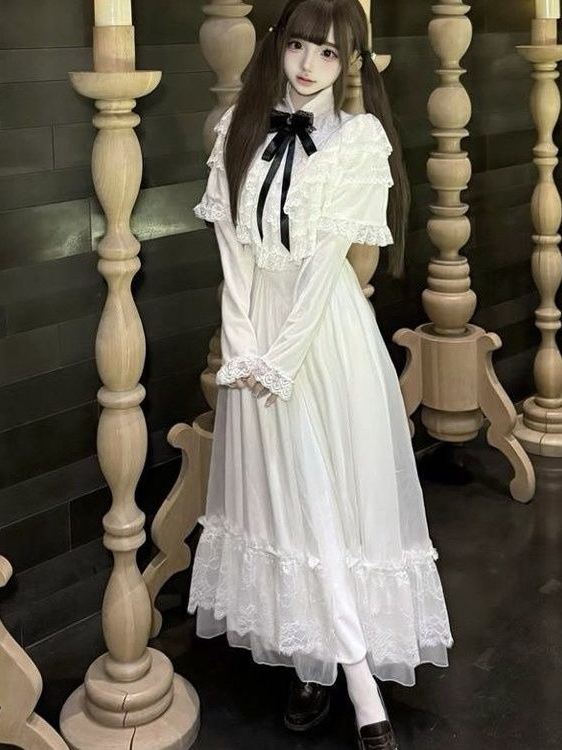 Vestido japonés de encaje con  - Women Formal Wear With Skirt reseña y precio