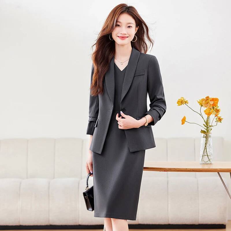 Trajes de negocios de tela de  - Women Formal Wear Blazers reseña y precio