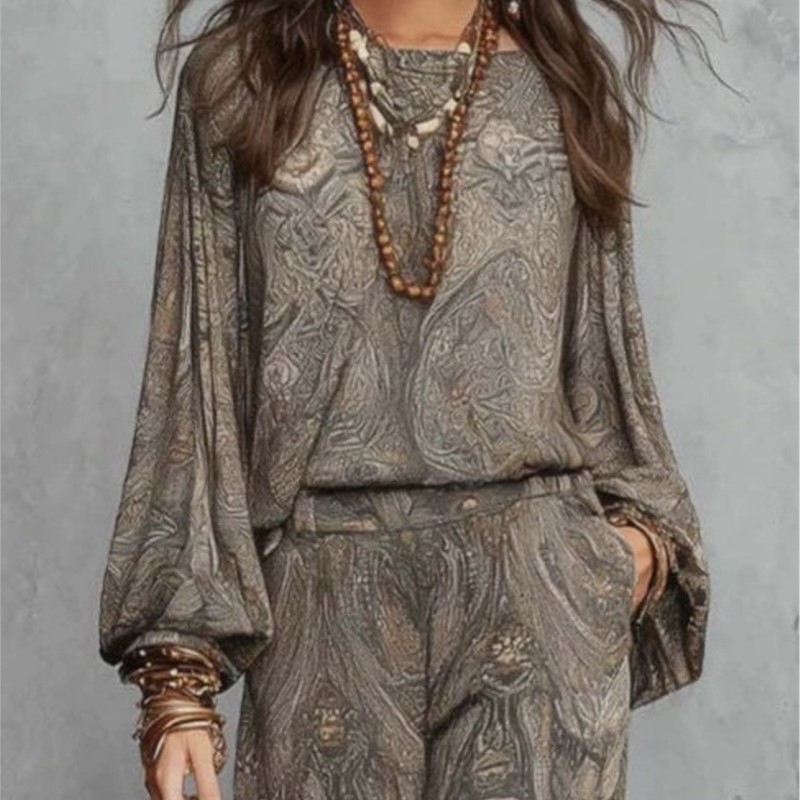 Conjunto de Dos Piezas con Est - Women Formal Wear Tops reseña y precio
