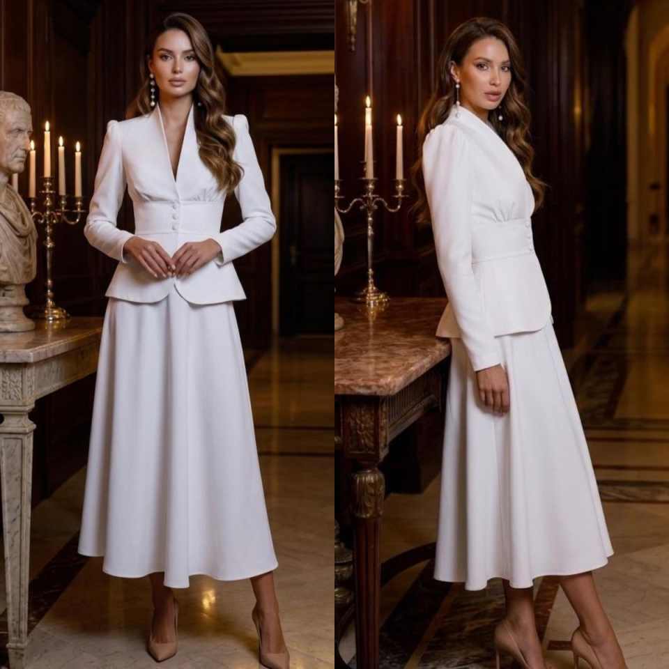 Elegante Conjunto de Traje de  - Women Formal Wear With Skirt reseña y precio