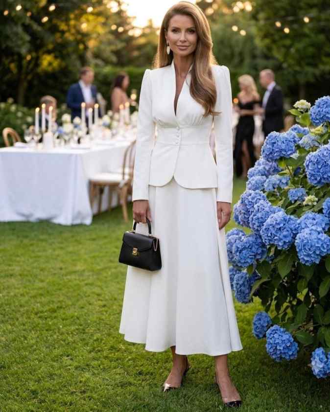 Elegante Conjunto de Traje de  - Women Formal Wear With Skirt reseña y precio