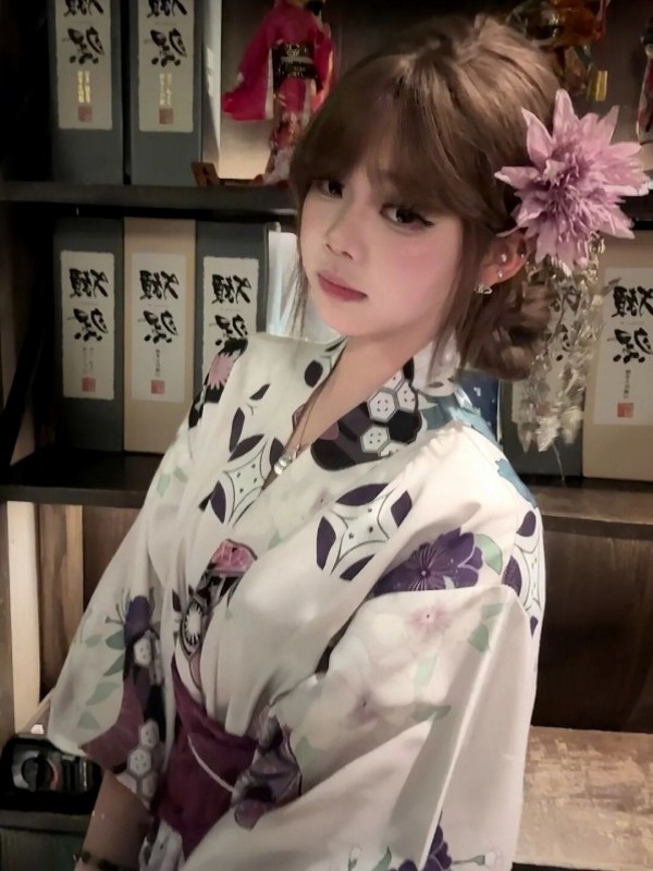 Kimono Tradicional Morado para - Japanese Women Formal Wear reseña y precio